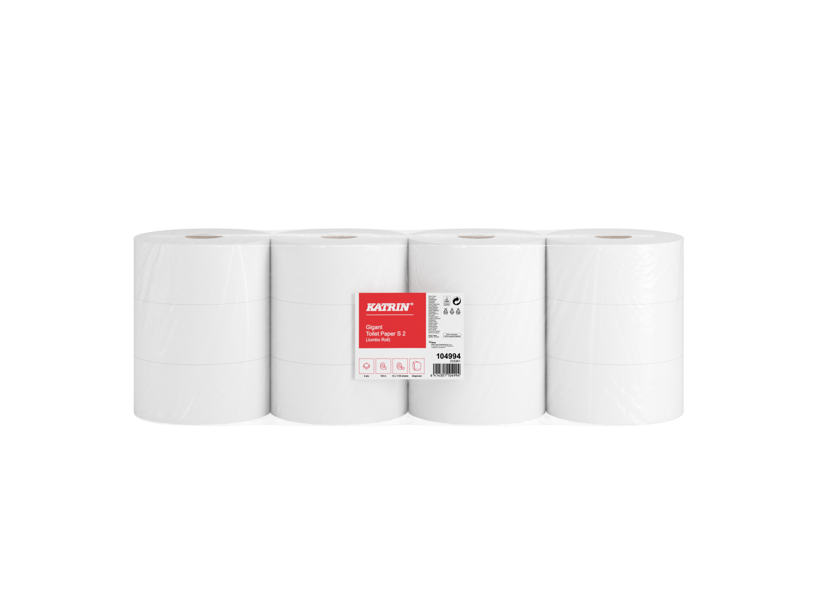 Papier toaletowy Katrin 104994 / 121050 Jumbo x12 130m